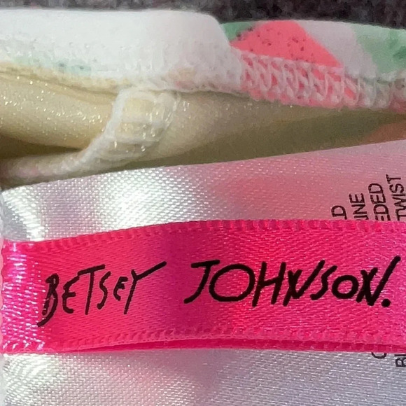 Betsey Johnson Rose Floral Bustier Peplum Swim Tankini Top & Bottom Size M NWT - Picture 11 of 15